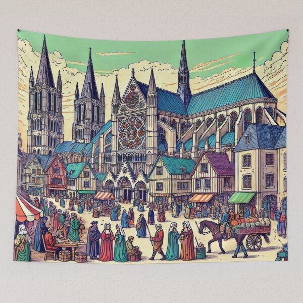 Item preview, Gothic Cathedral of Medieval France designed and sold by BobArtGallery.