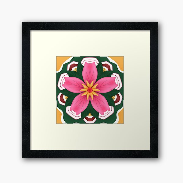 Item preview, pink flower painting designed and sold by TanlaTon.