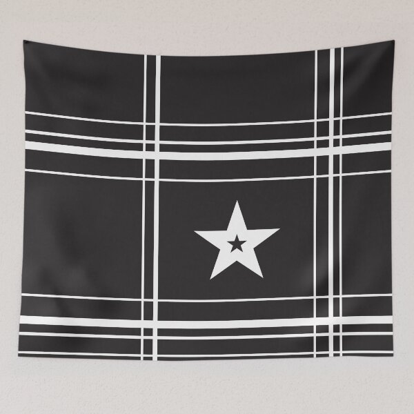 Item preview, Black & White Rockstar Plaid designed and sold by J Teachey.