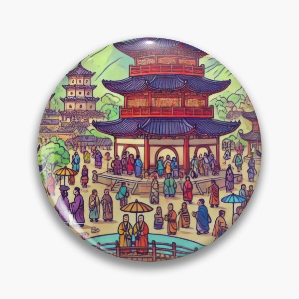 Item preview, Serenity of the Shaolin Temple designed and sold by BobArtGallery.