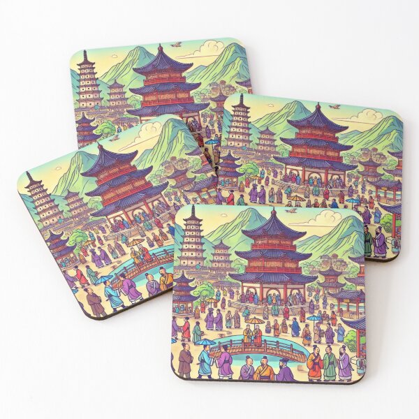 Item preview, Serenity of the Shaolin Temple designed and sold by BobArtGallery.