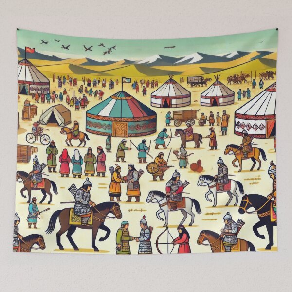 Item preview, The Steppes of the Mongol Empire designed and sold by BobArtGallery.