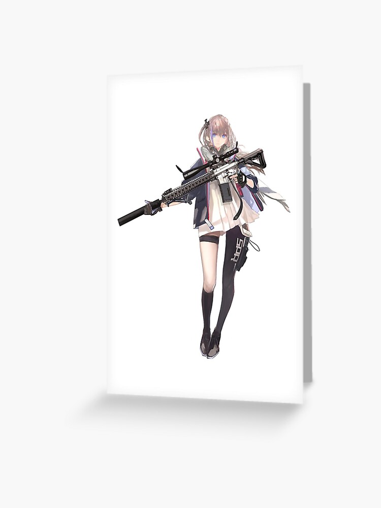 St Ar15 Girl S Frontline Sexy Anime Chick Greeting Card By Megapanda687 Redbubble