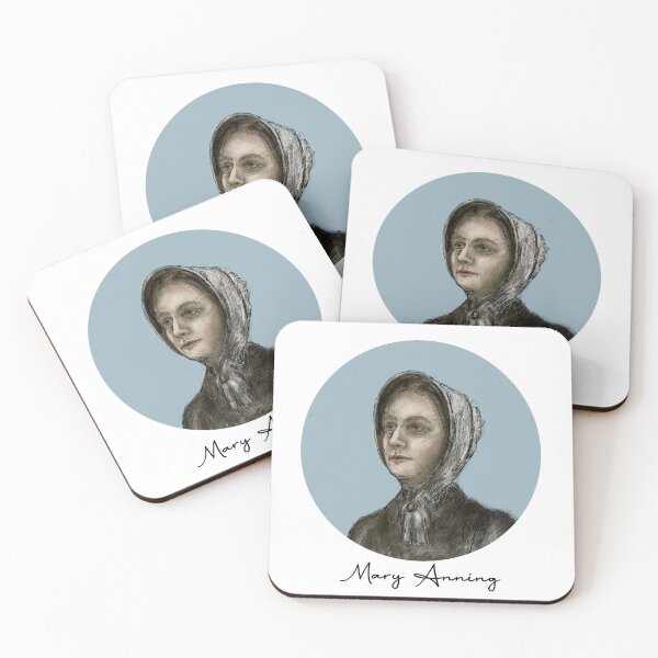 Item preview, Hand-drawn portrait of Mary Anning designed and sold by Mash Art and Design.