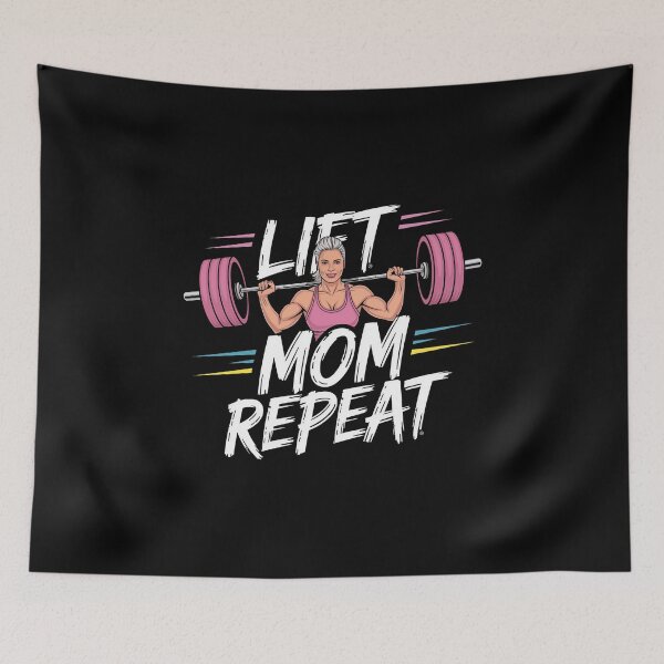 Item preview, Lift Mom Repeat designed and sold by MagicWander.