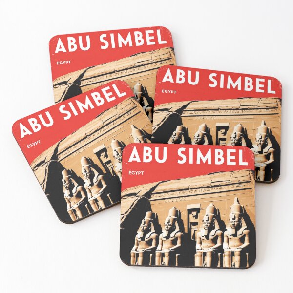 Item preview, Abu Simbel Egypt Vintage Travel Tourism designed and sold by TravelersGems.