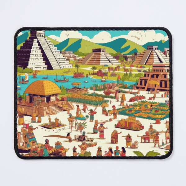 Item preview, Central Temples of Tenochtitlan designed and sold by BobArtGallery.