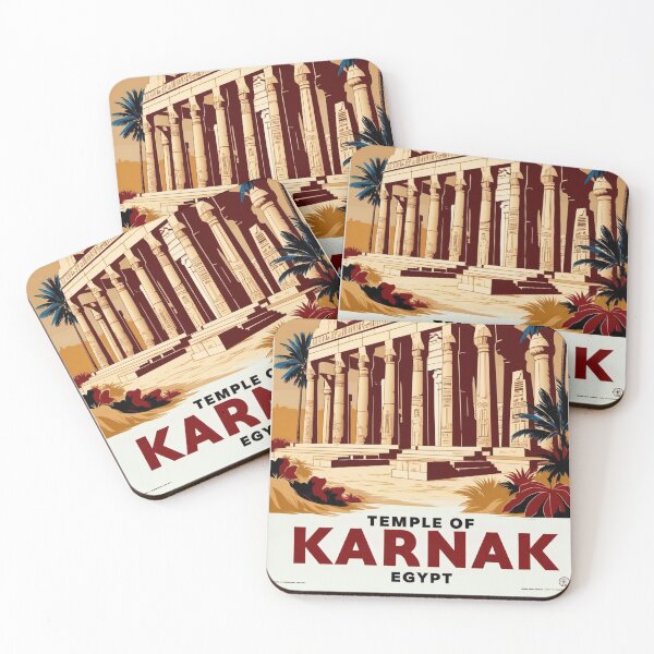 Item preview, Temple of Karnak Egypt Vintage Travel Tourism designed and sold by TravelersGems.