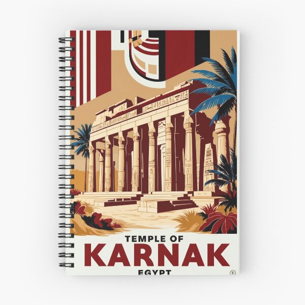 Item preview, Temple of Karnak Egypt Vintage Travel Tourism designed and sold by TravelersGems.