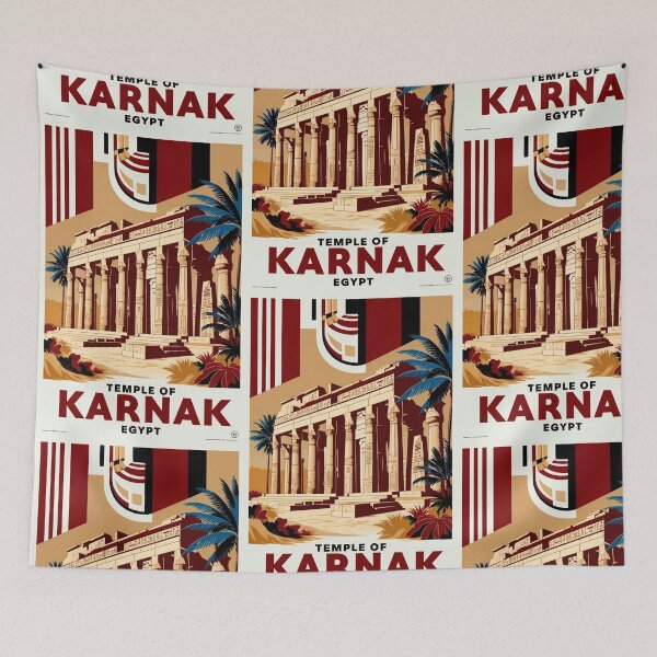 Item preview, Temple of Karnak Egypt Vintage Travel Tourism designed and sold by TravelersGems.