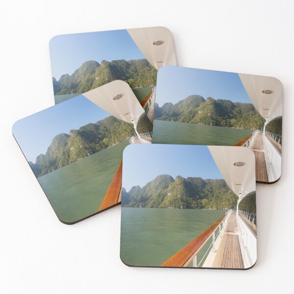 Item preview, Luxury Yacht Exterior Deck Seascape Phang Nga Bay Thailand designed and sold by Kevin Miller Photography.