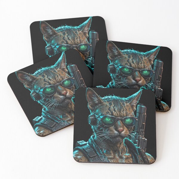 Item preview, badass cat designed and sold by GIFT4S.