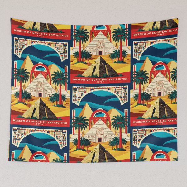 Item preview, Museum of Egyptian Antiquities Egypt Vintage Travel Tourism designed and sold by TravelersGems.