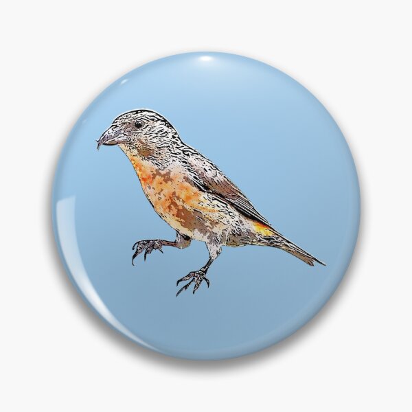 Item preview, Cassia Crossbill Black Alternate  Design  designed and sold by designsasstultd.
