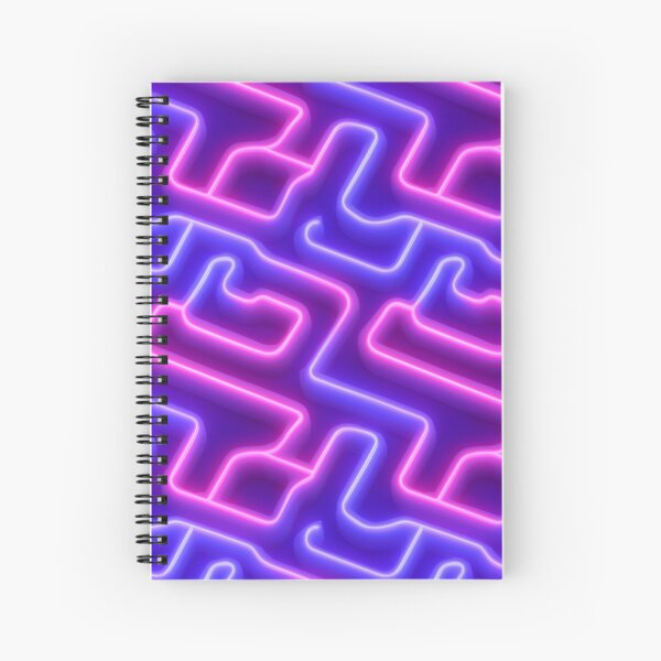 Item preview, Electric Neon Maze Glowing Pattern designed and sold by patternicco.