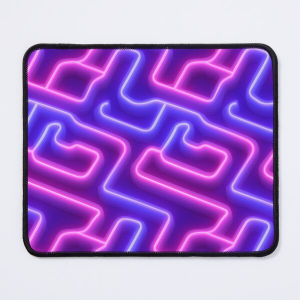Item preview, Electric Neon Maze Glowing Pattern designed and sold by patternicco.