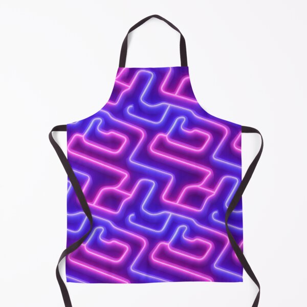 Item preview, Electric Neon Maze Glowing Pattern designed and sold by patternicco.