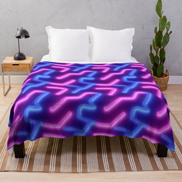 Item preview, Abstract Neon Circuit Maze Design designed and sold by patternicco.