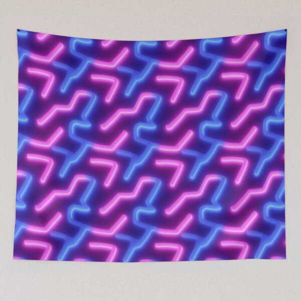 Item preview, Abstract Neon Circuit Maze Design designed and sold by patternicco.