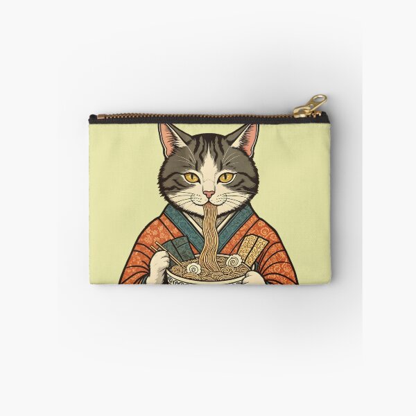 Item preview, cat eating noodles designed and sold by GIFT4S.