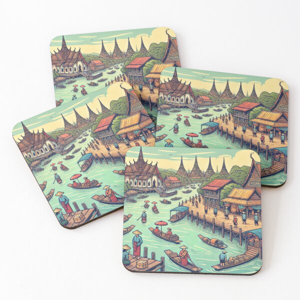 Item preview, Riverside Ayutthaya in the Early Days designed and sold by BobArtGallery.