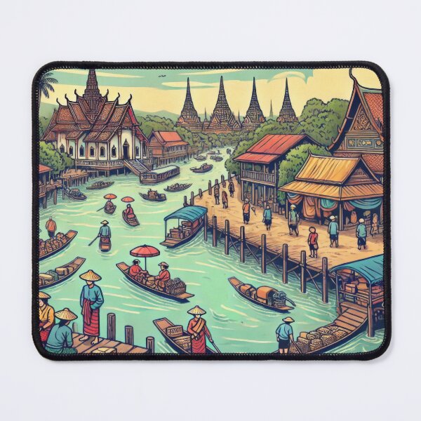 Item preview, Riverside Ayutthaya in the Early Days designed and sold by BobArtGallery.