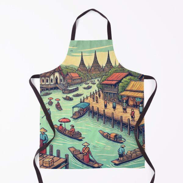 Item preview, Riverside Ayutthaya in the Early Days designed and sold by BobArtGallery.