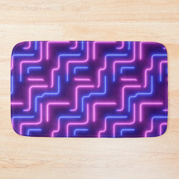 Item preview, Glowing Neon Electric Lines on Black designed and sold by patternicco.