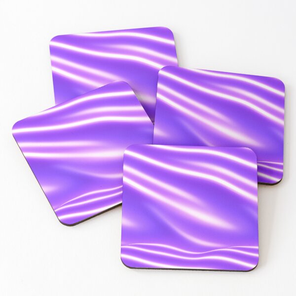 Item preview, Abstract Neon Waves on Violet Background designed and sold by patternicco.