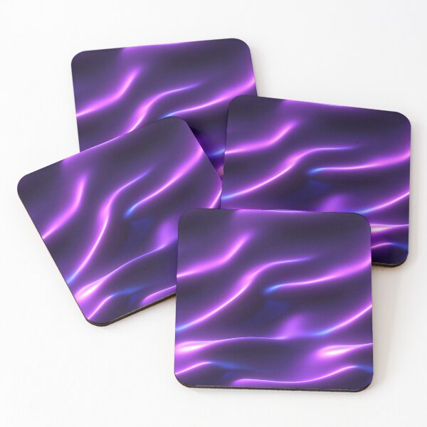 Item preview, Neon Fluid Waves Minimal Glow Design designed and sold by patternicco.