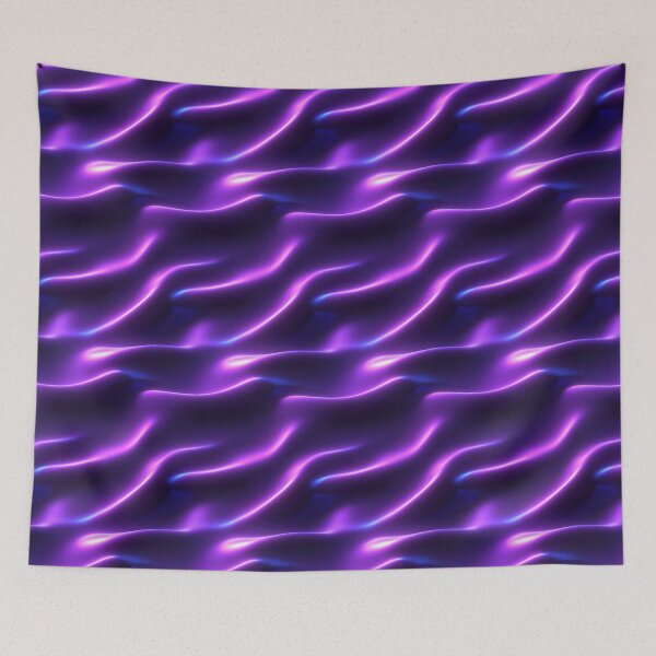 Item preview, Neon Fluid Waves Minimal Glow Design designed and sold by patternicco.