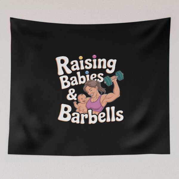 Item preview, Raising Babies & Barbells designed and sold by MagicWander.