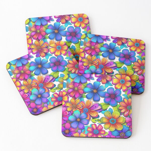 Item preview, Pop Art Floral Explosion: Bright and Bold Colorful Flowers designed and sold by Moss and Moon Studio.