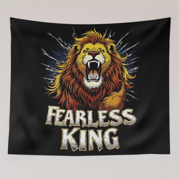 Item preview, Fearless King- Lion designed and sold by Bubble-Bay Shop.
