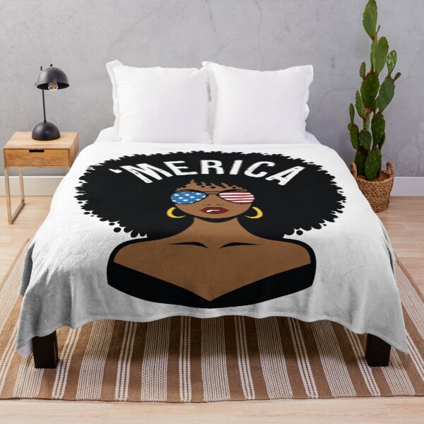 Item preview, 'Merica Afro Woman designed and sold by PaulSDesign.