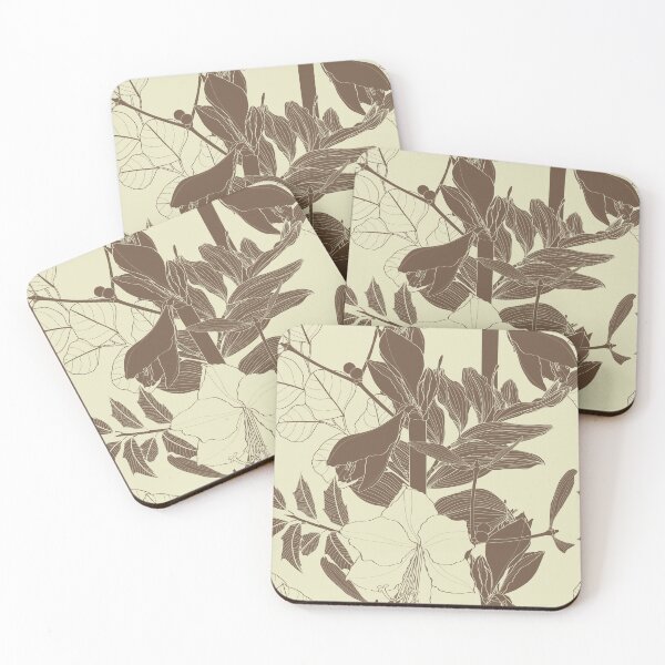 Item preview, Winter season botanical seamless pattern. Poinsettia, sorbus berries, ilex, mistletoe background. designed and sold by MatyKotiv.