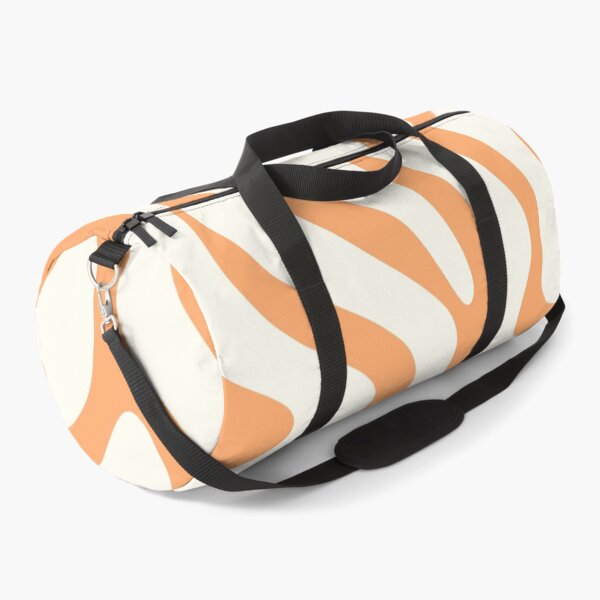 Item preview, Modern Retro Liquid Swirl Abstract Pattern Vertical in Muted Orange Cream designed and sold by kierkegaard.