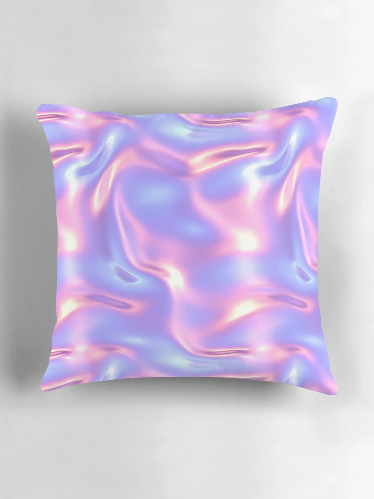 Thumbnail 3 of 4, Pillow, Abstract Neon Ripple Gradient Pattern designed and sold by patternicco.