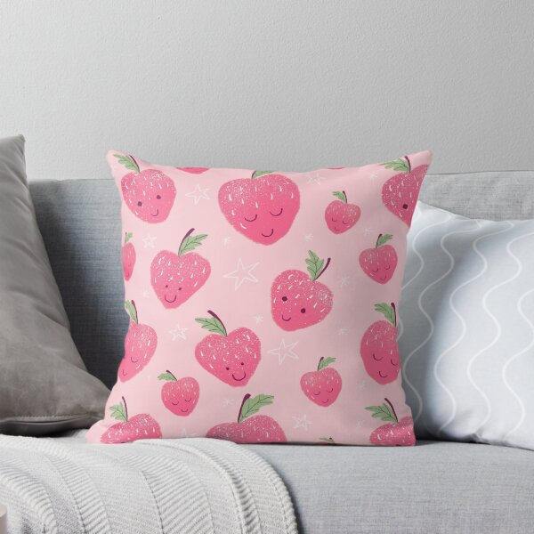 Item preview, Hand drawn smiling faces fun strawberries fruit summer eating food kids children designed and sold by Nicola-Rowe.