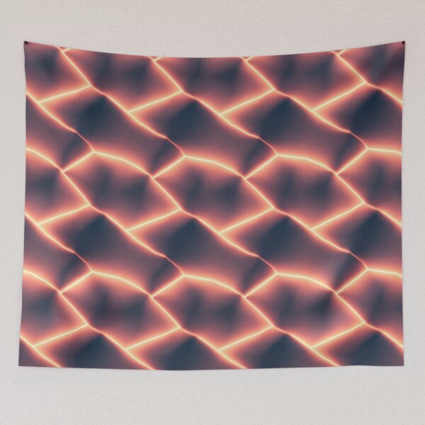 Item preview, Abstract Neon Shards Glowing Pattern designed and sold by patternicco.