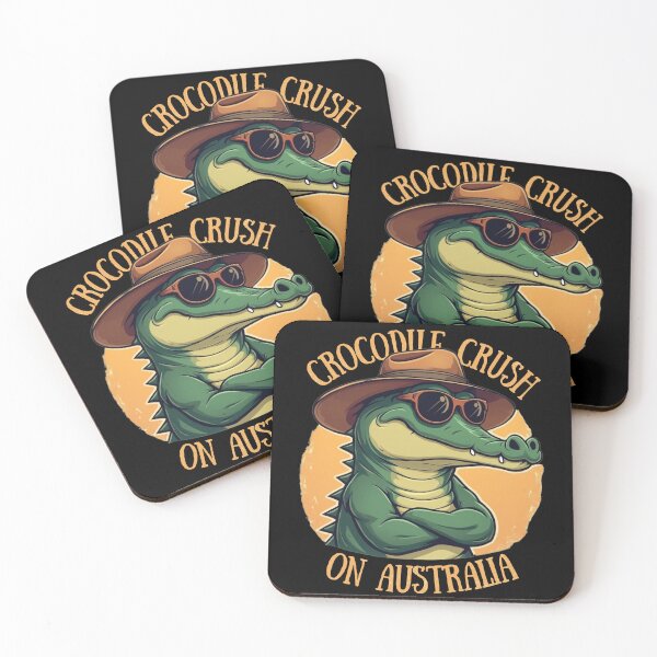Item preview, Crocodile Crush On Australia designed and sold by HappyHarmonyArt.