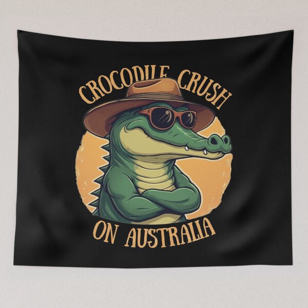 Item preview, Crocodile Crush On Australia designed and sold by HappyHarmonyArt.