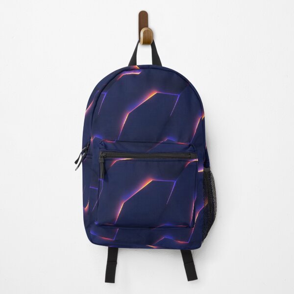 Item preview, Futuristic Neon Shards on Dark Background designed and sold by patternicco.