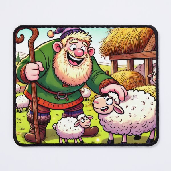 Item preview, Sheep-Cote Clod’s Playful Prank designed and sold by BobArtGallery.