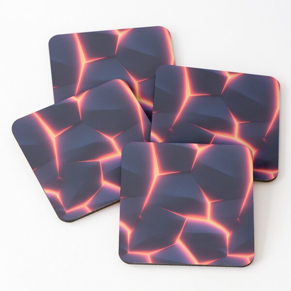 Item preview, Glowing Neon Geometric Fragments Pattern designed and sold by patternicco.