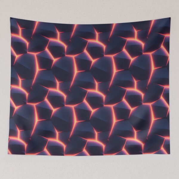 Item preview, Glowing Neon Geometric Fragments Pattern designed and sold by patternicco.