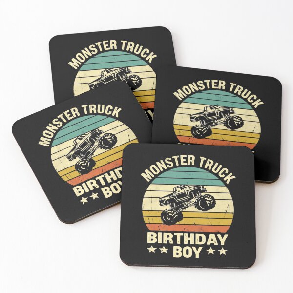 Item preview, Vintage Monster Truck Graphic with Bold "Birthday Boy" Text – Retro Off-Road Party Design designed and sold by Colorful-Garden.