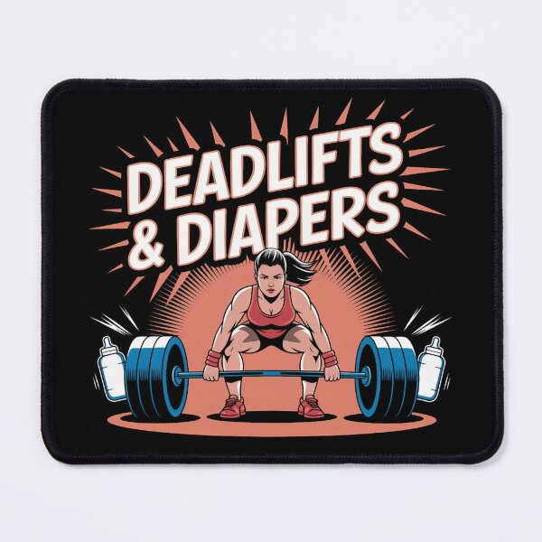 Item preview, Deadlifts & Diapers designed and sold by MagicWander.