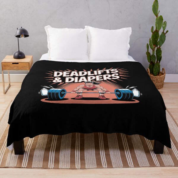 Item preview, Deadlifts & Diapers designed and sold by MagicWander.