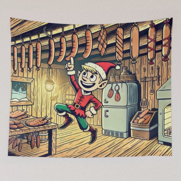 Item preview, The Sneaky Sausage Swiper designed and sold by BobArtGallery.